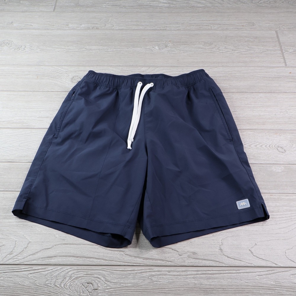 Rhone Men's Navy Swim Trunks Board Shorts Elastic Waist Size Small